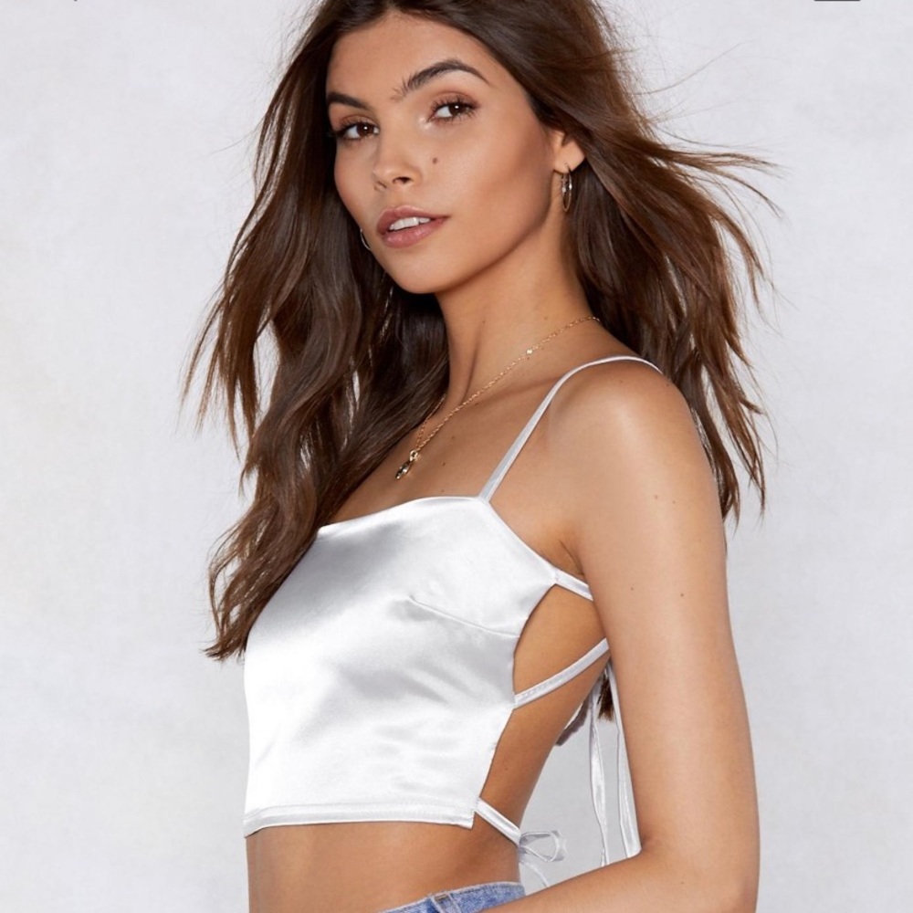 Satin crop top